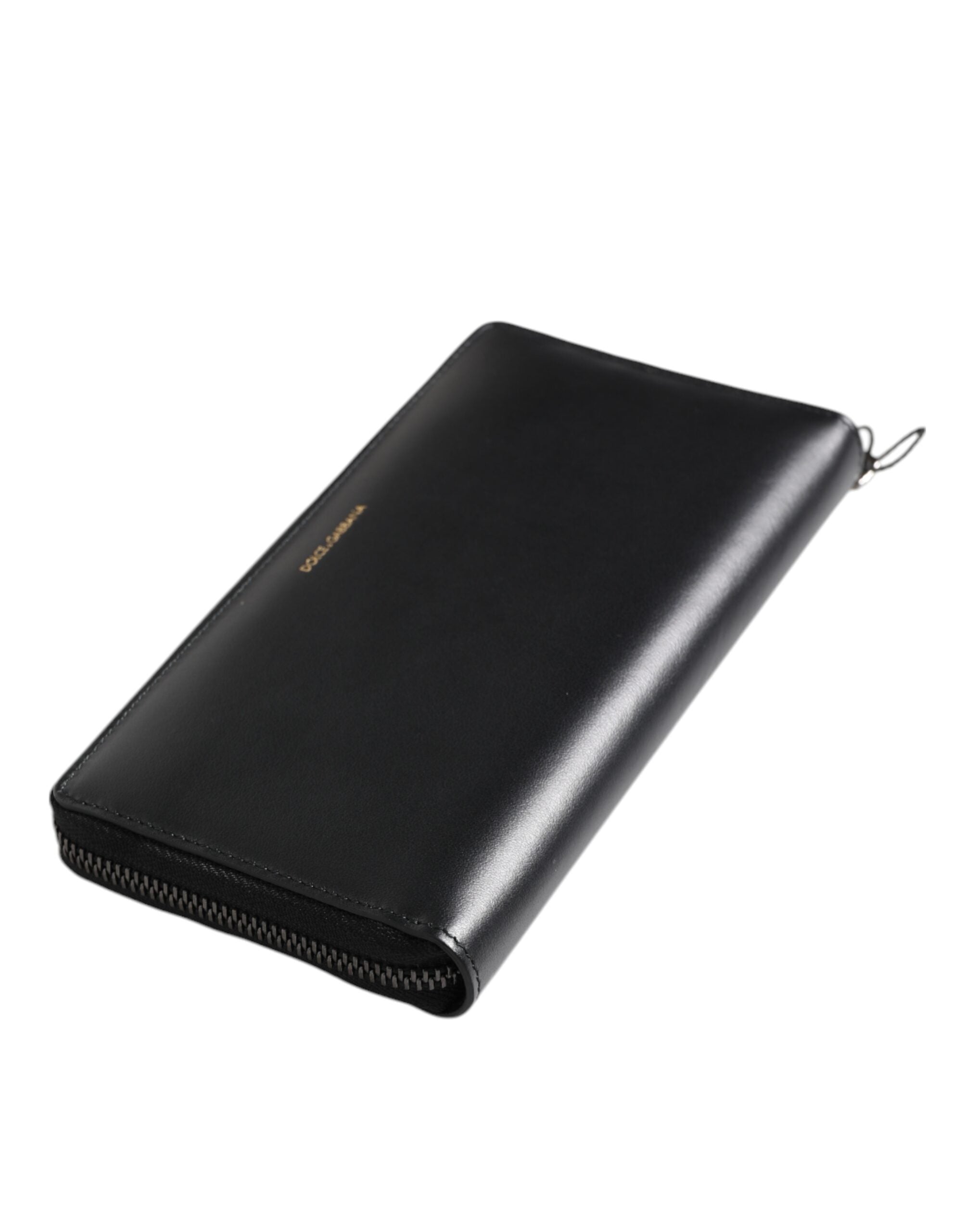 Černomodrá kontinentální peněženka s reliéfním vzorem z exotické kůže