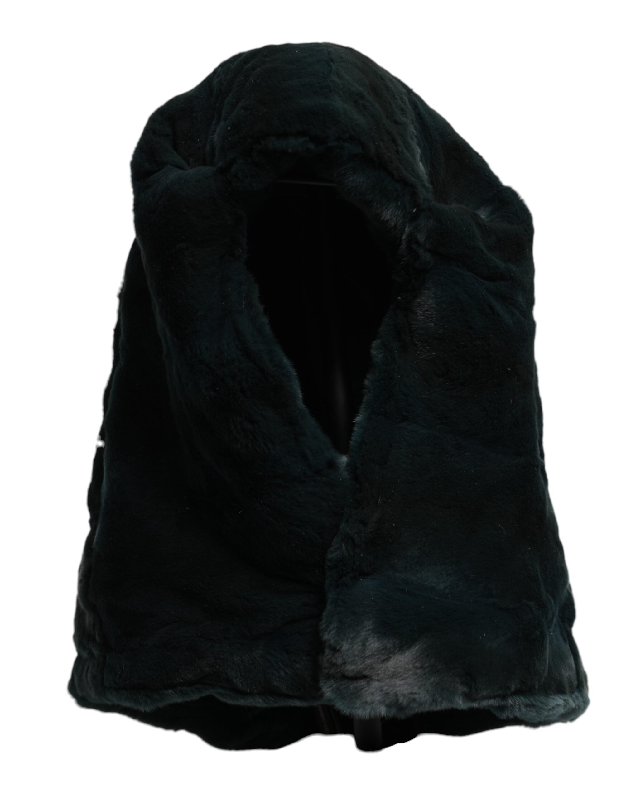Dámská čepice Beanie s černou lasičí kožešinou