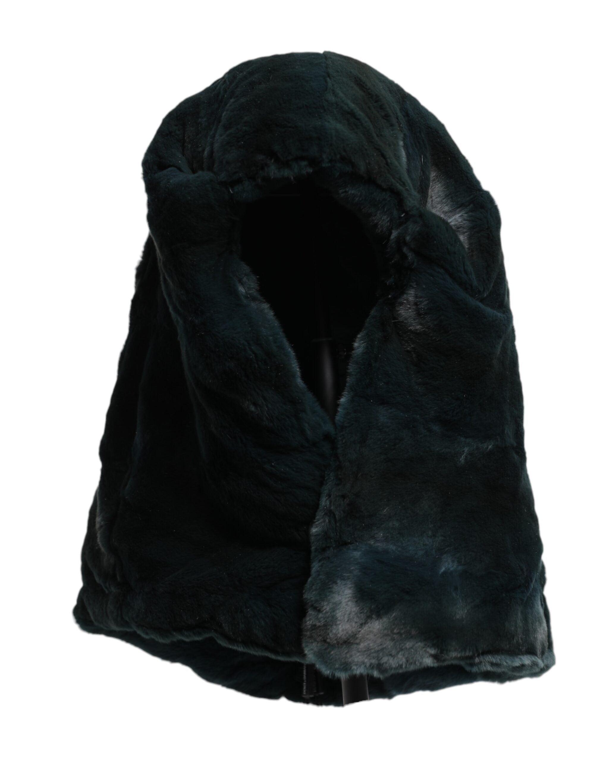 Dámská čepice Beanie s černou lasičí kožešinou