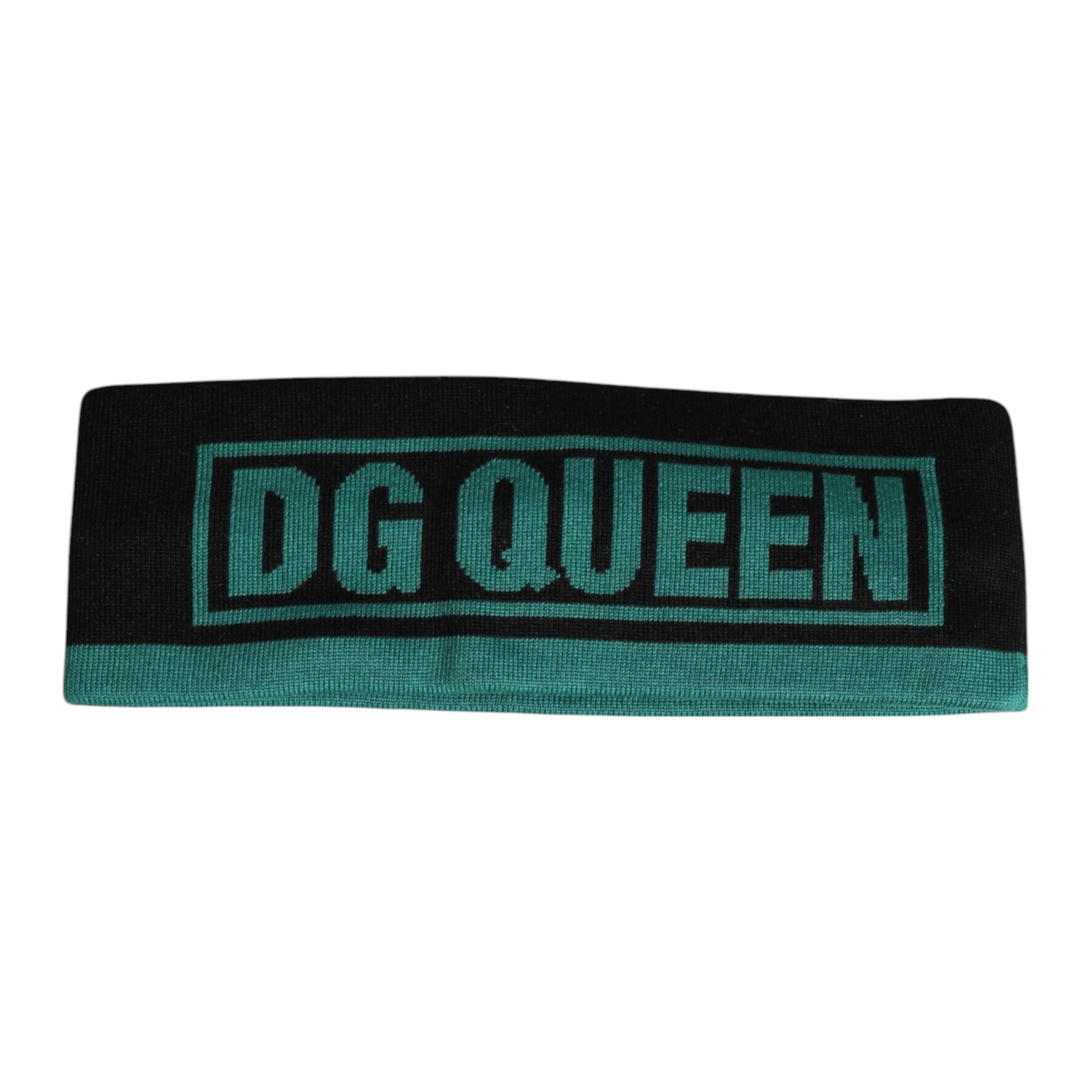 Černá hedvábná pletená čepice DG Queen
