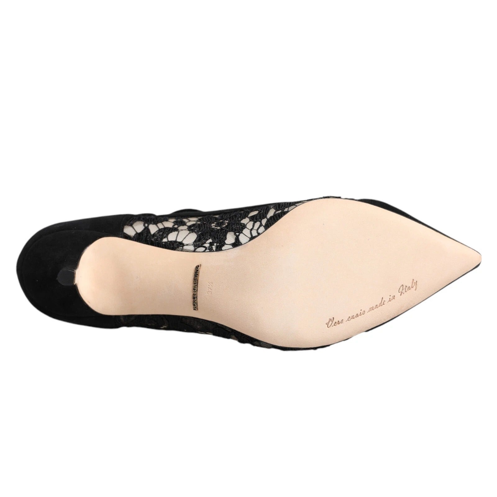 Black Mary Jane Taormina Lace Pumps Shoes