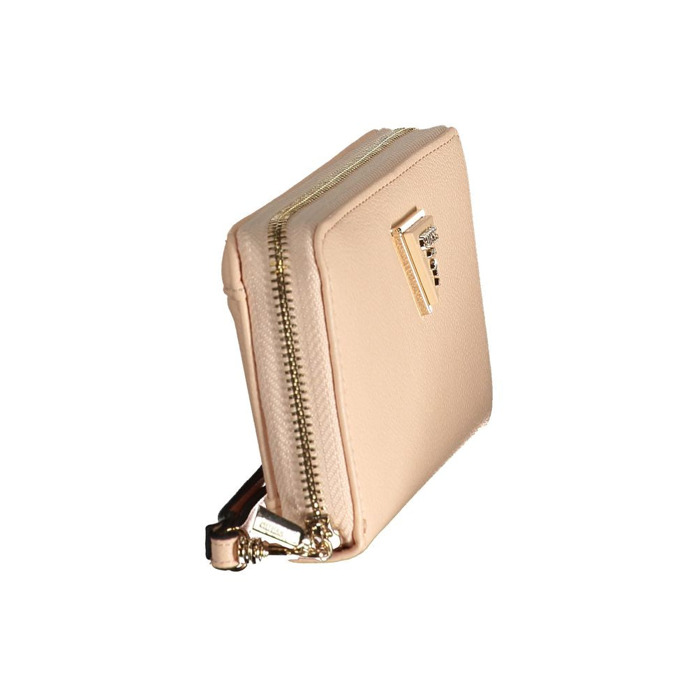 Růžová polyethylenová peněženka