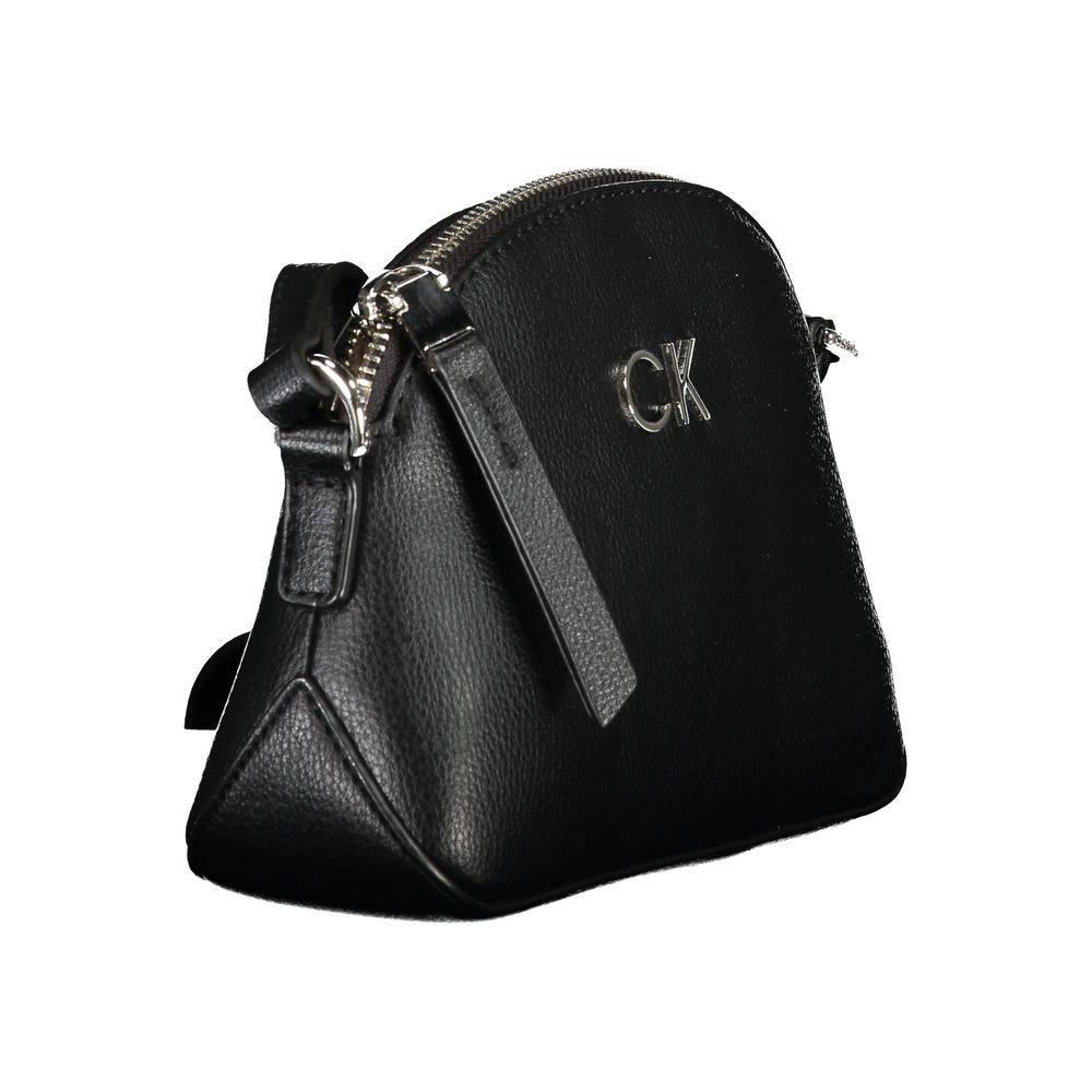 Black Polyethylene Women Handbag