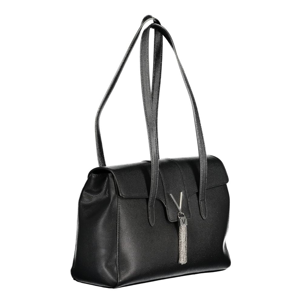 Black Polyethylene Women Handbag