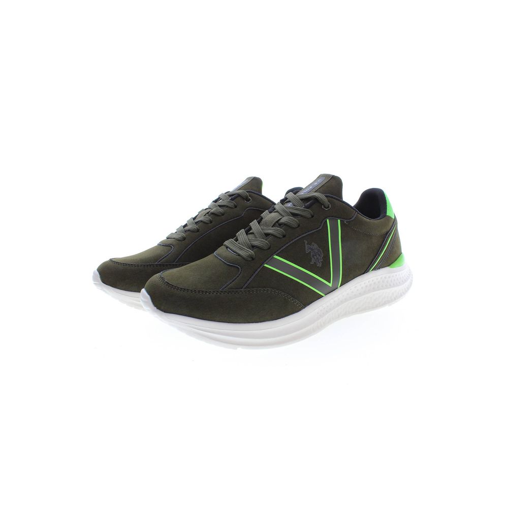 Verde Polyurethane Men Sneaker
