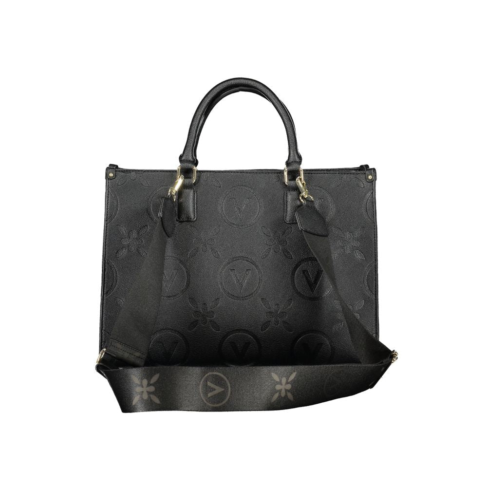 Black Polyethylene Women Handbag