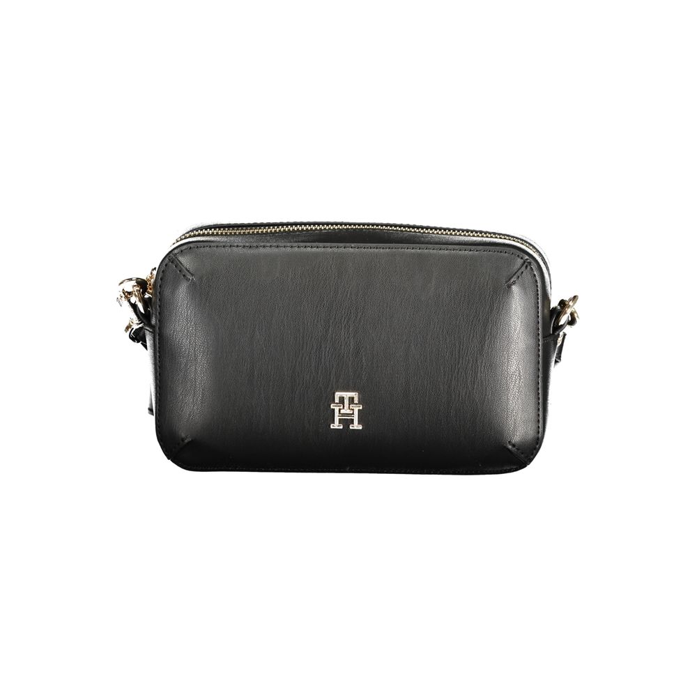Black Polyethylene Women Handbag