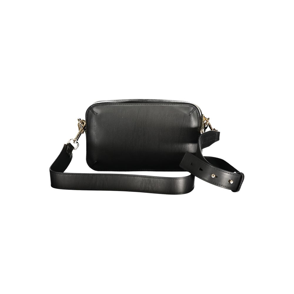 Black Polyethylene Women Handbag