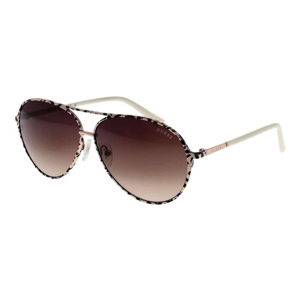 Cream Metal Sunglasses