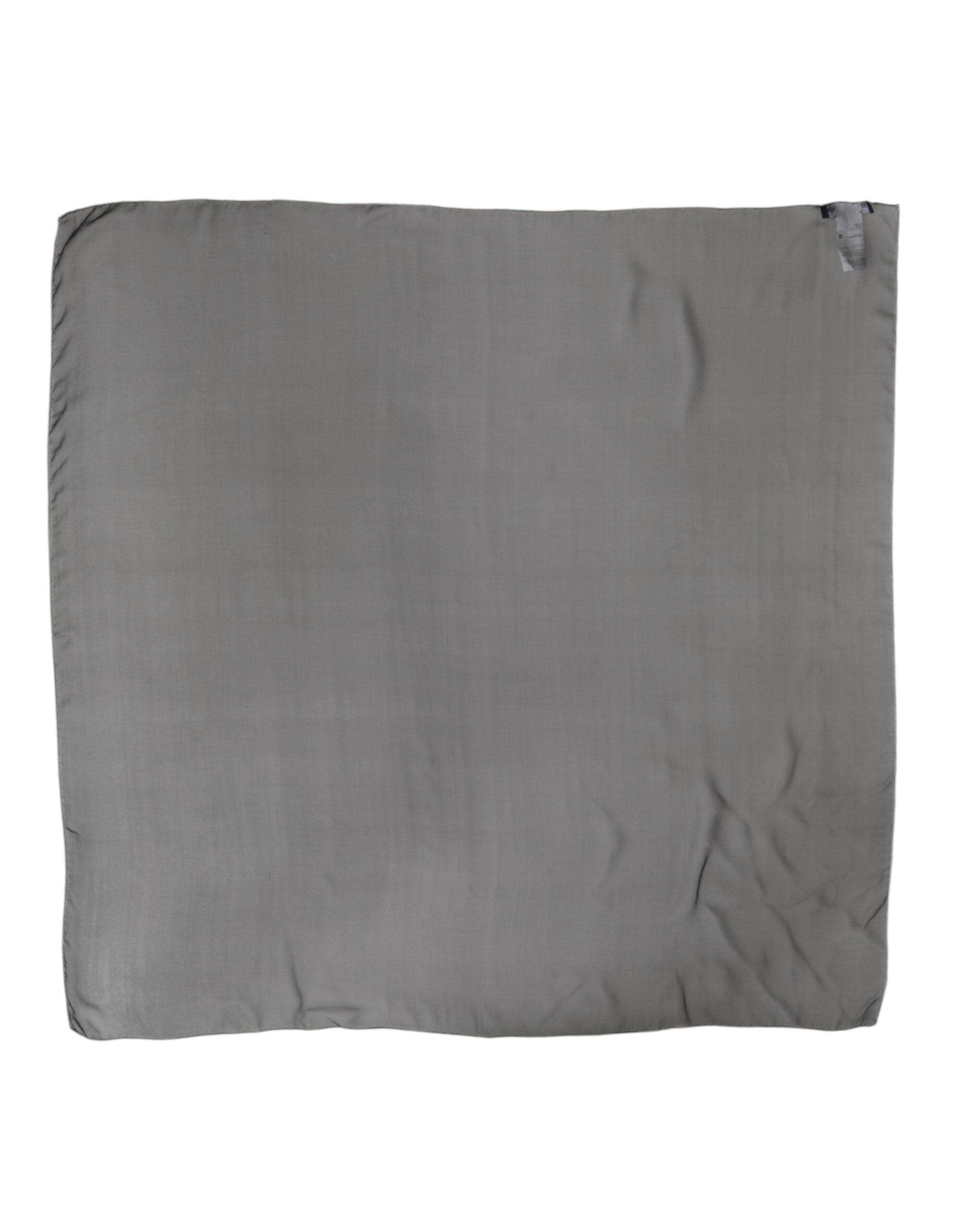 Dámský šedočerný hedvábný čtvercový šátek Foulard