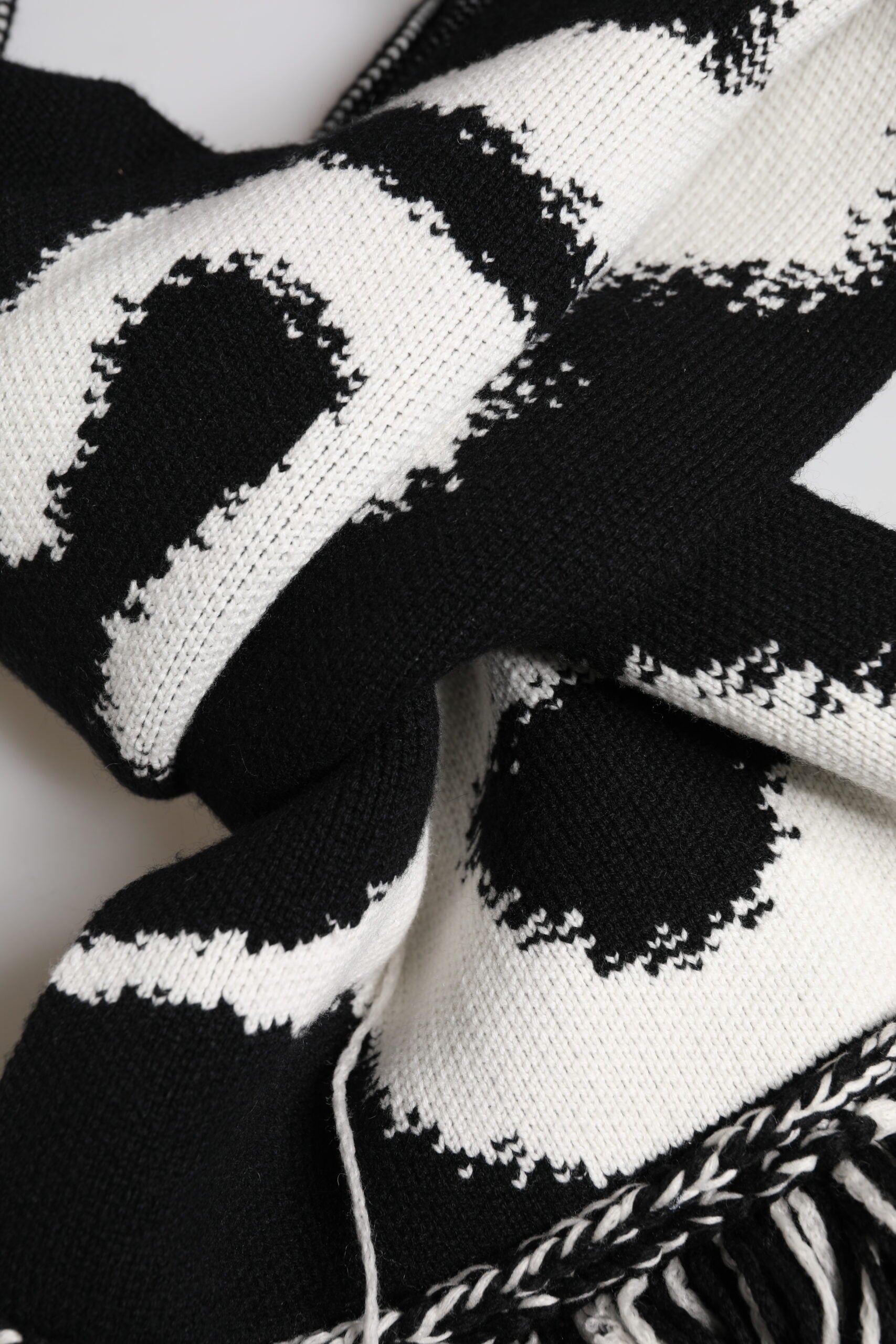 Black Logo Neck Warmer Wrap Men Shawl Scarf