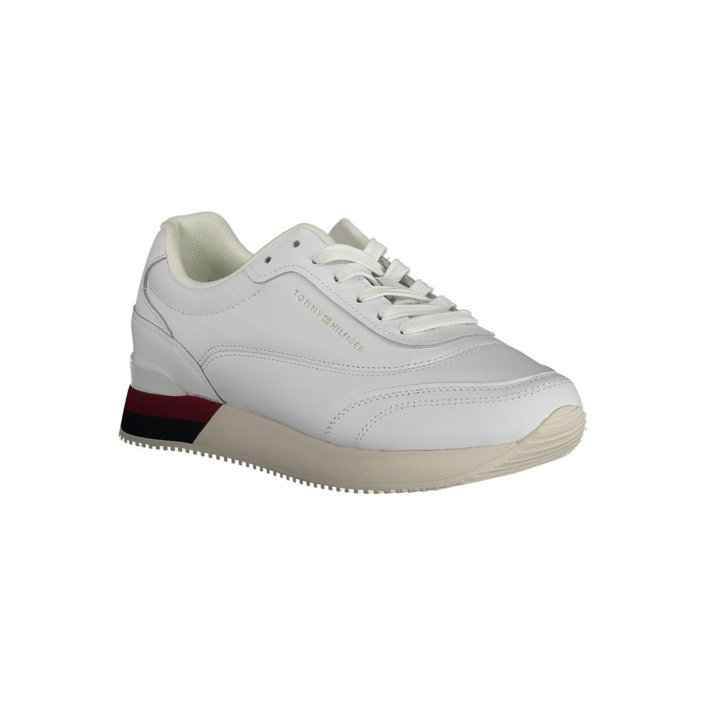 White Polyester Sneaker