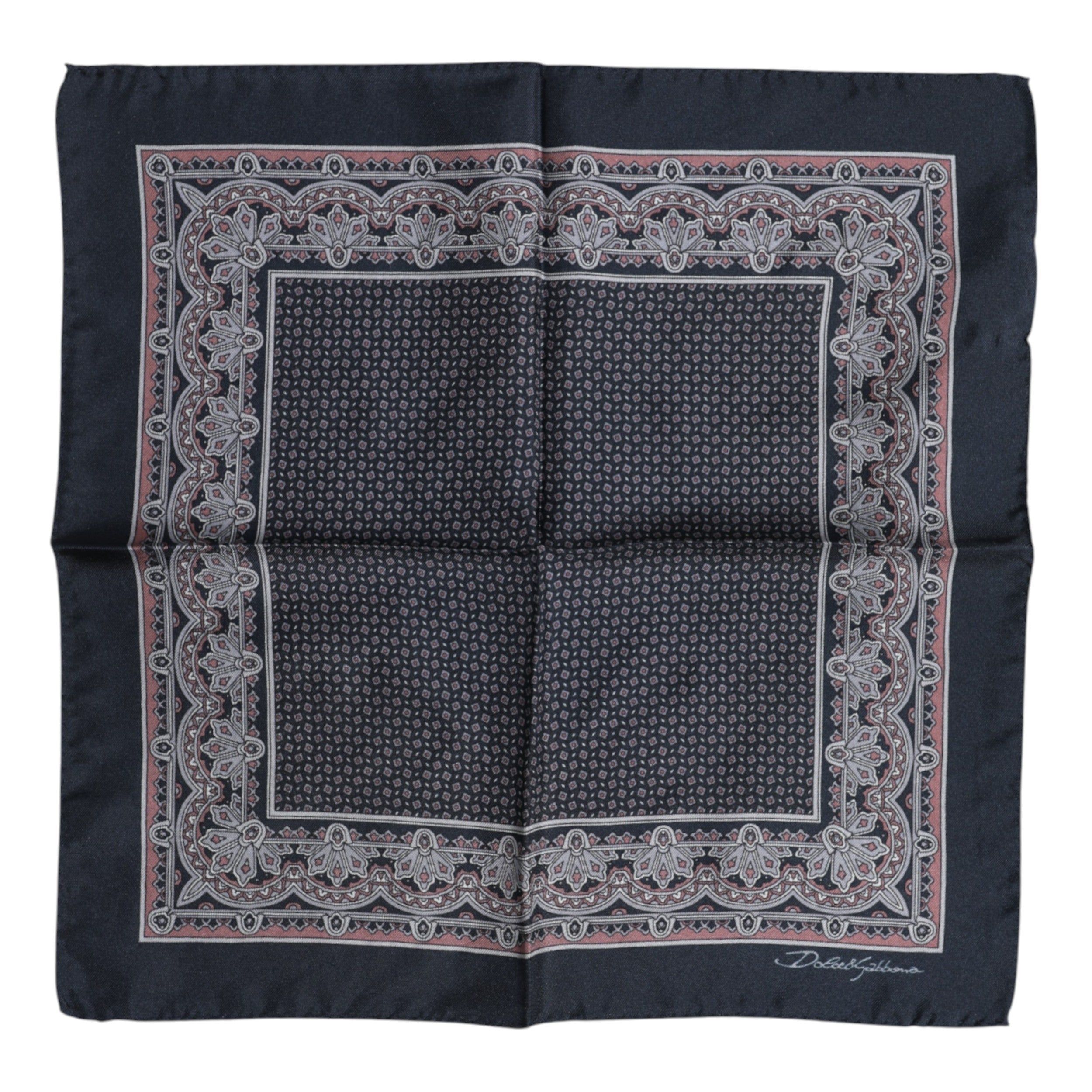 Vícebarevný fantasy hedvábný čtvercový šátek