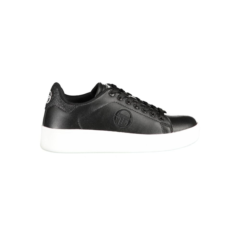Black Polyester Sneaker