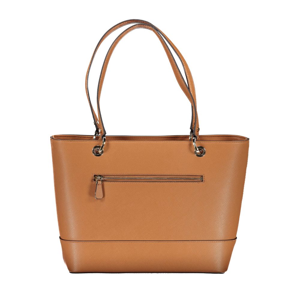 Hnědá polyethylenová kabelka