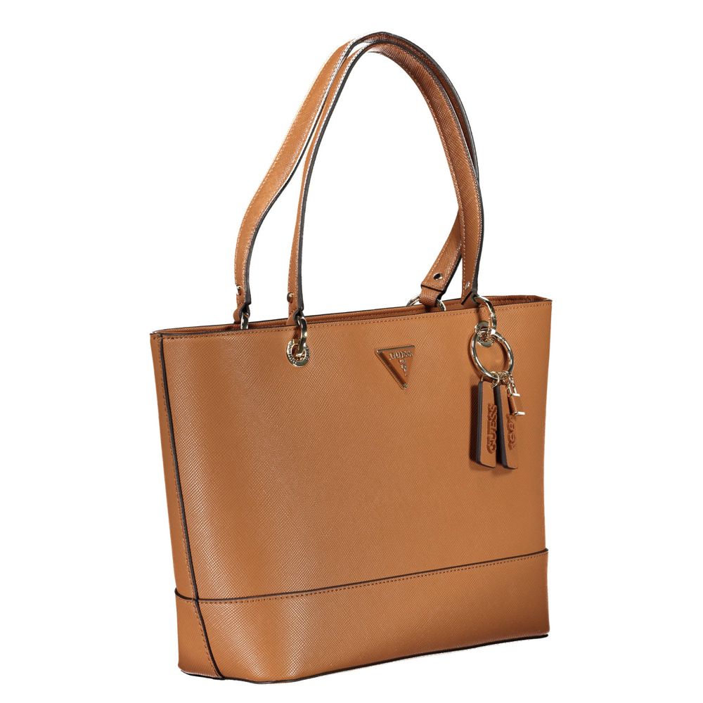 Hnědá polyethylenová kabelka