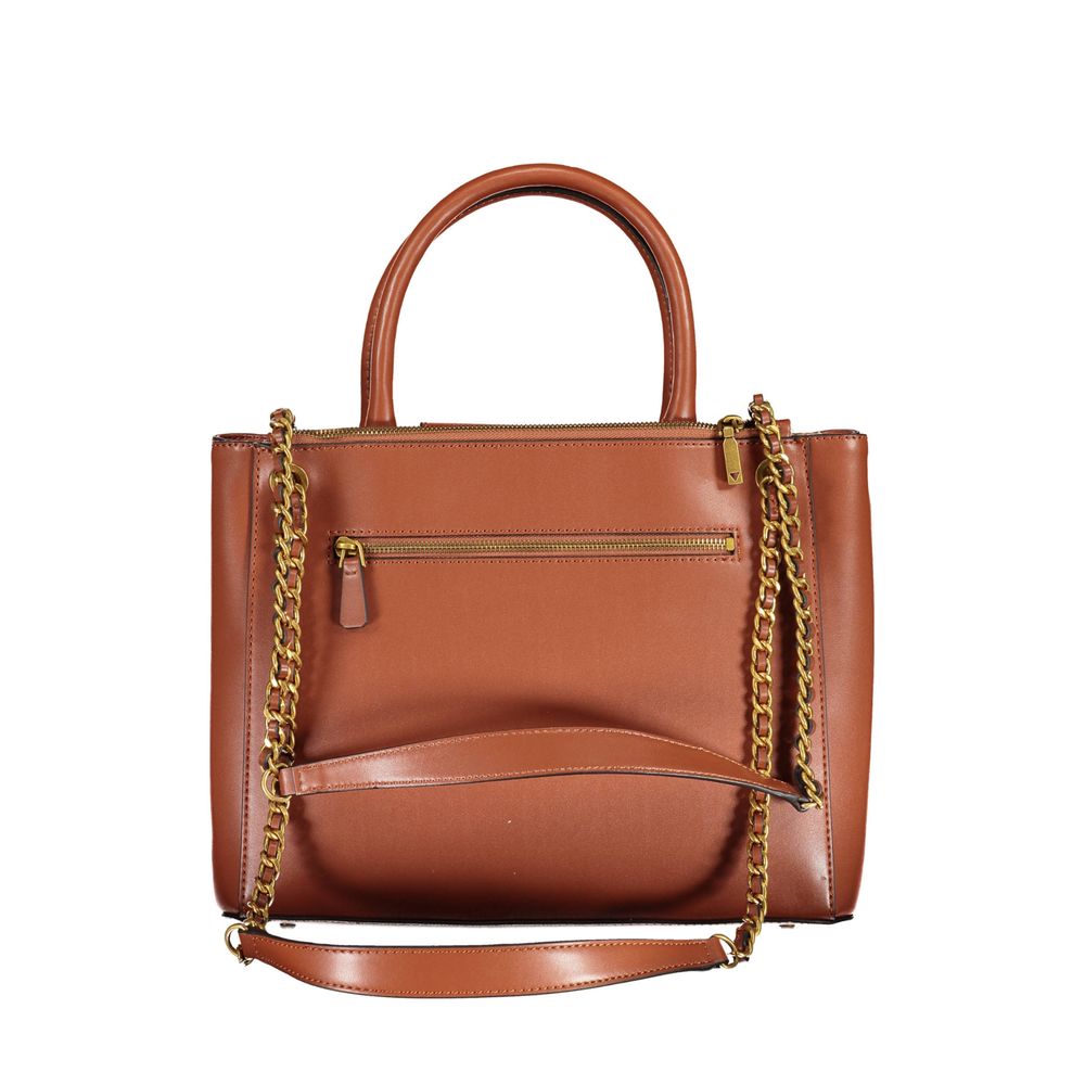 Hnědá polyethylenová kabelka