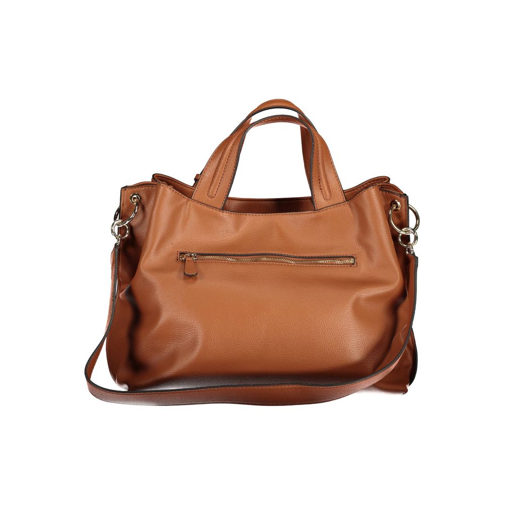 Hnědá polyethylenová kabelka