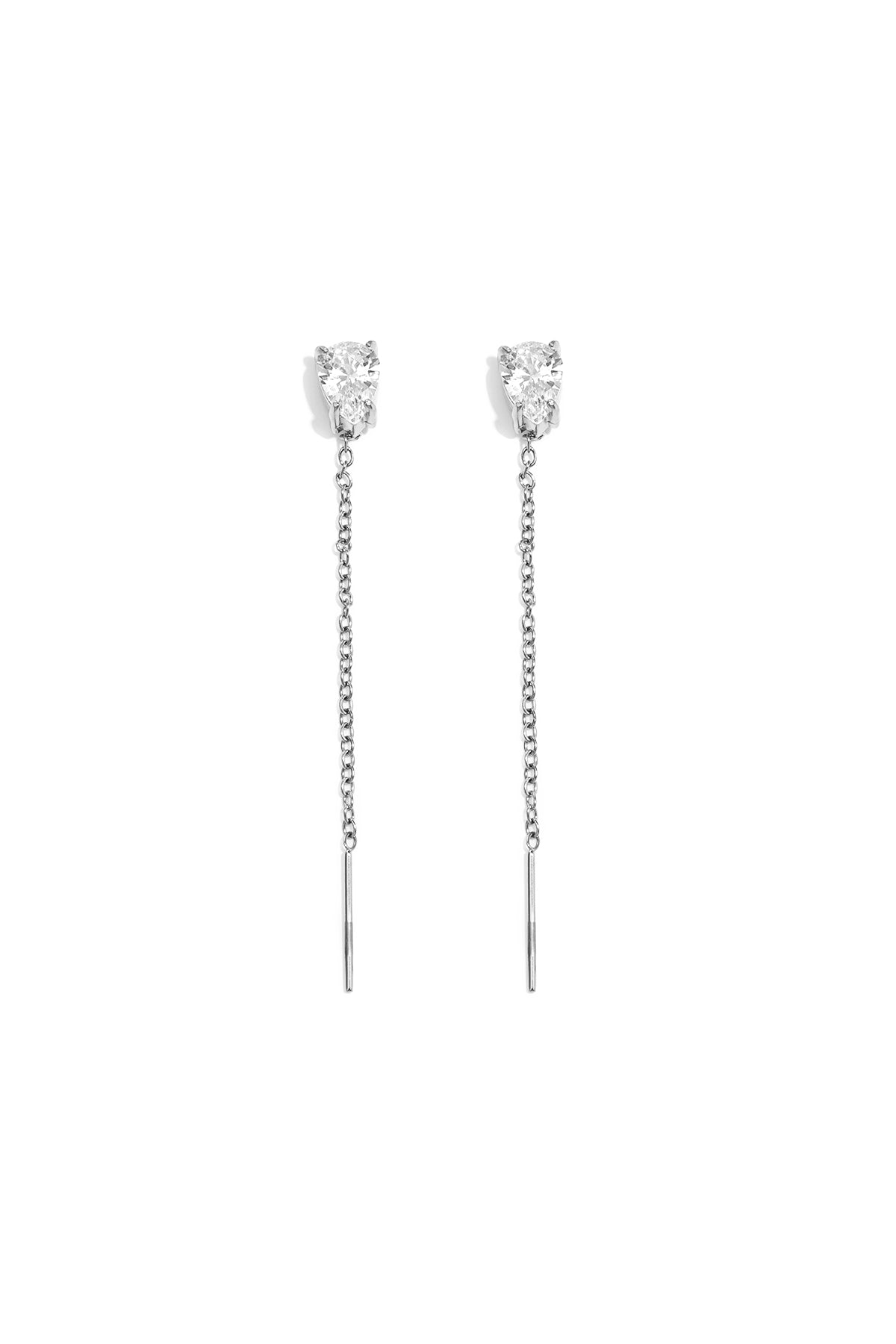 Stainless Steel Dangle Earrings Chain Elegant Daily Simple Series Women's jewelry