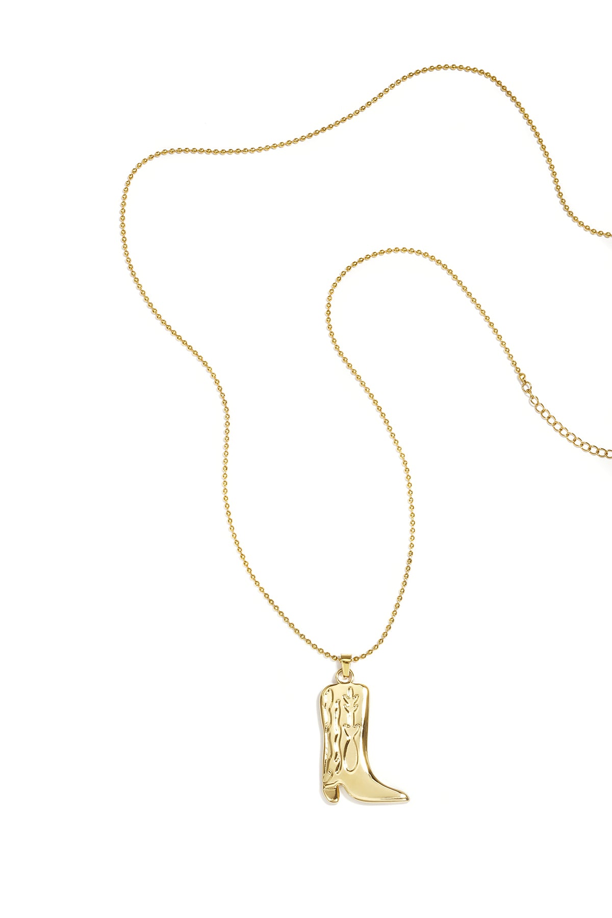 Long necklace with cowboy boot