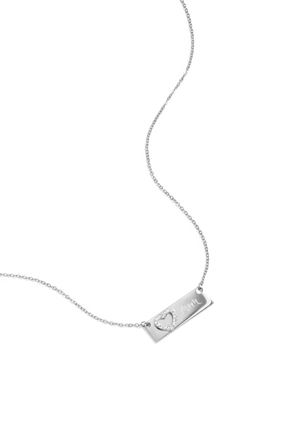Necklace with picture and heart