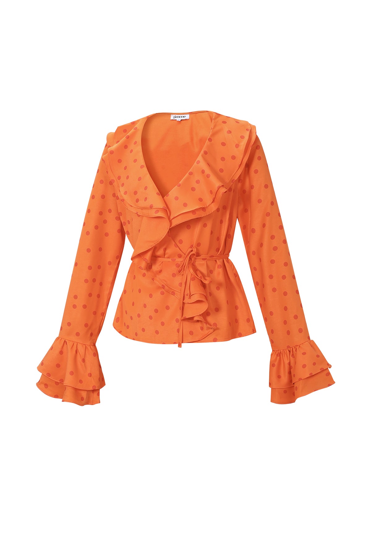 Ruffle Blouse Polka Dot