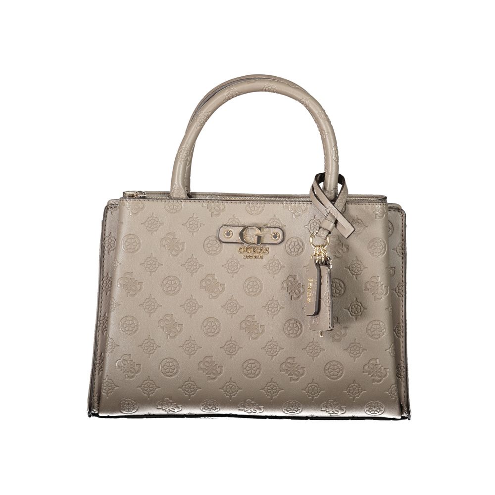 Hnědá polyethylenová kabelka