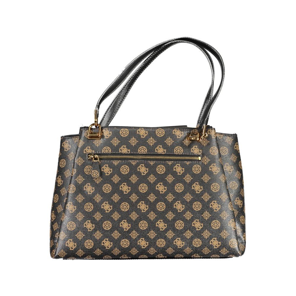 Hnědá polyethylenová kabelka