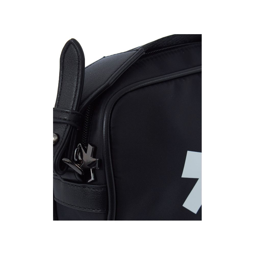 Černá polyesterová crossbody taška