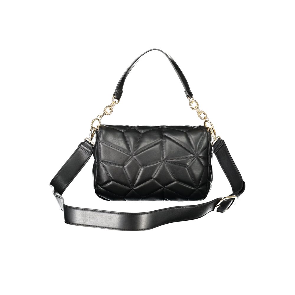 Black Polyethylene Women Handbag