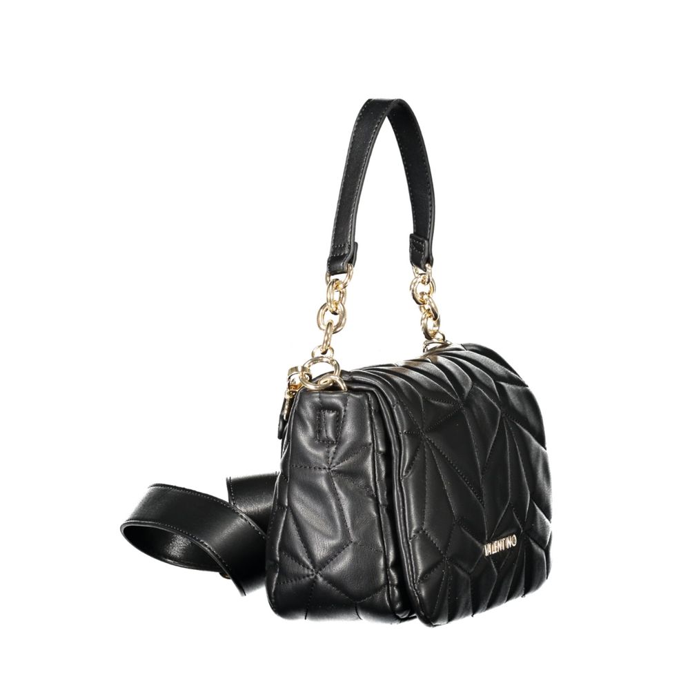 Black Polyethylene Women Handbag
