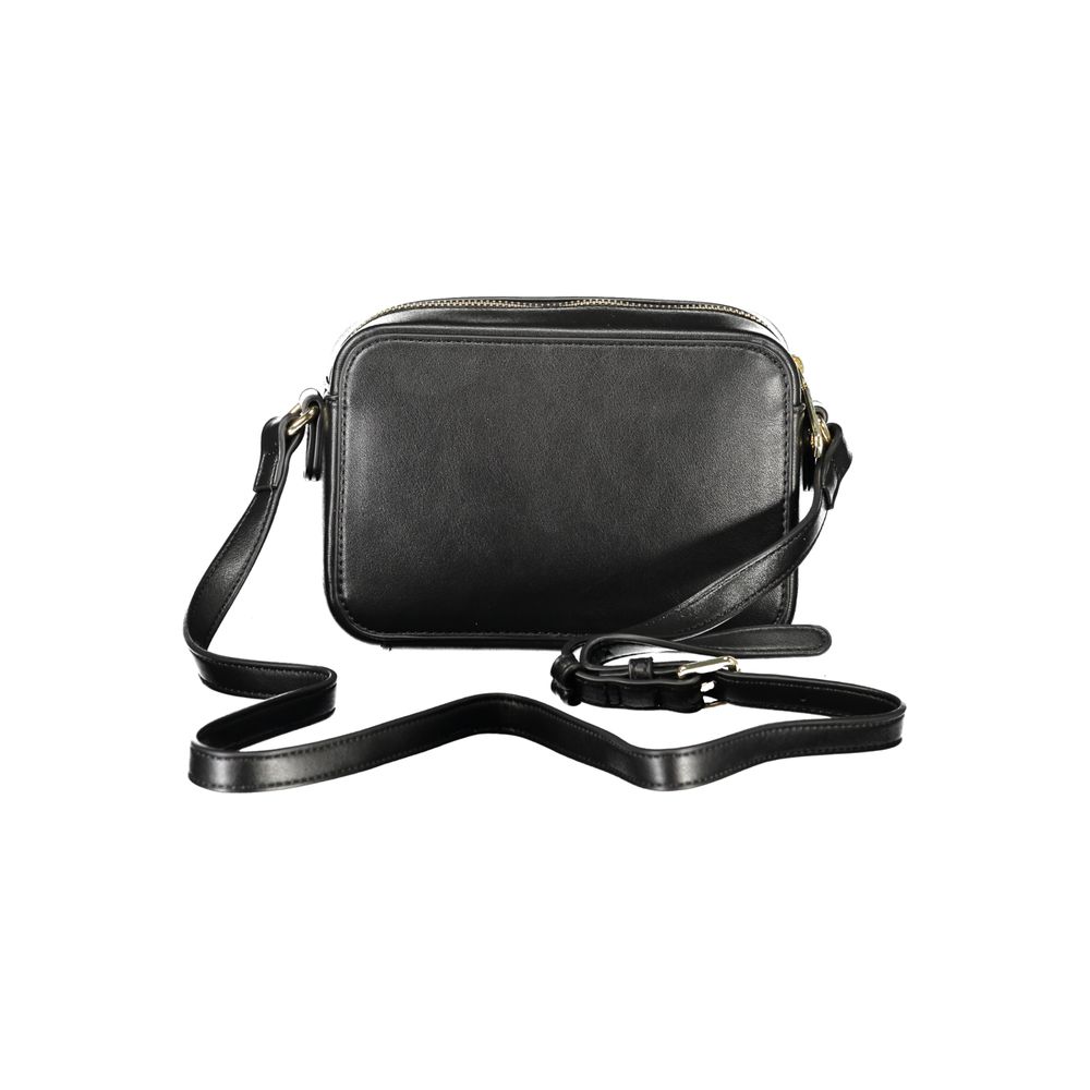 Black Polyethylene Women Handbag