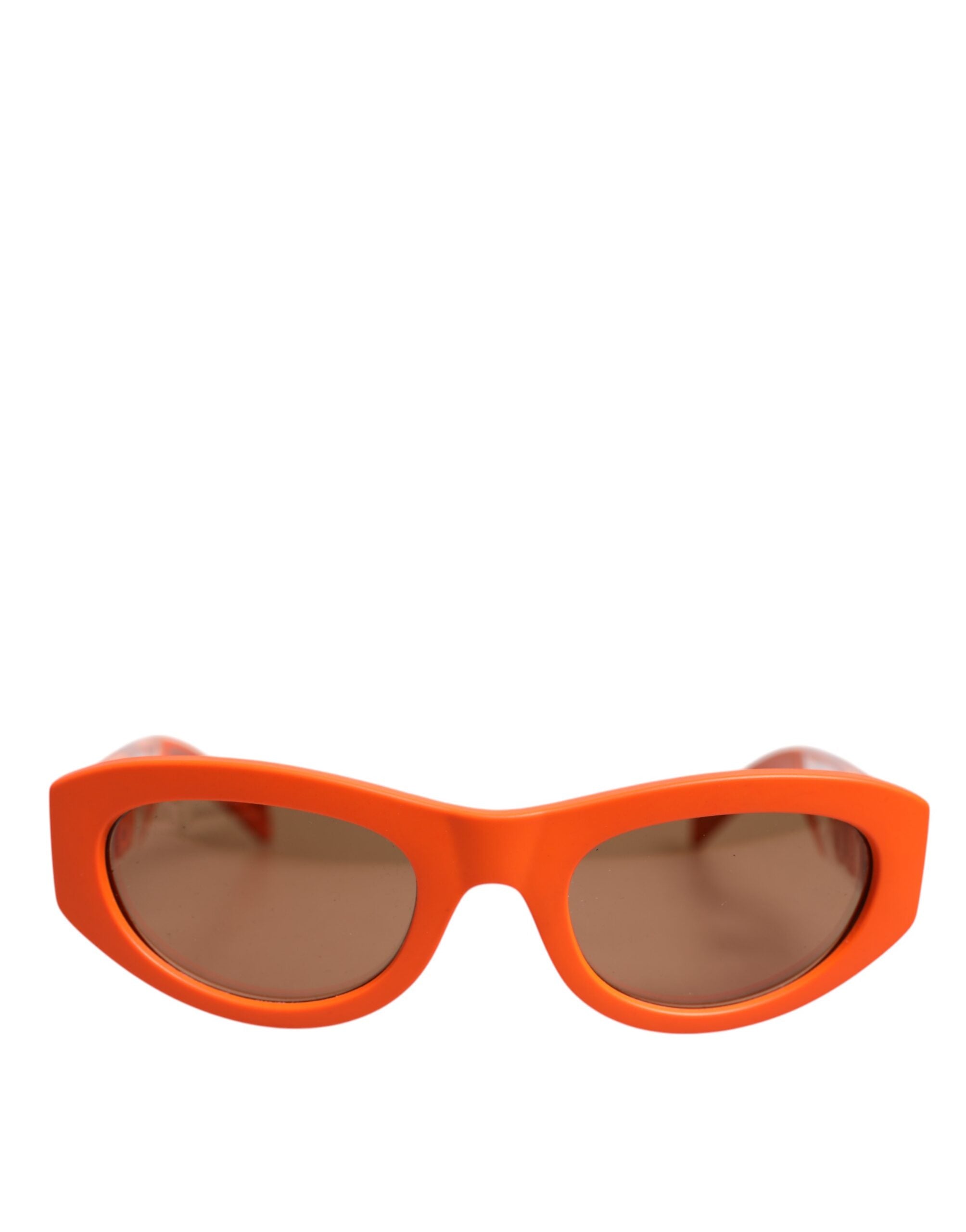 Oranžové sluneční brýle Reborn To Live s oválným rámem a logem