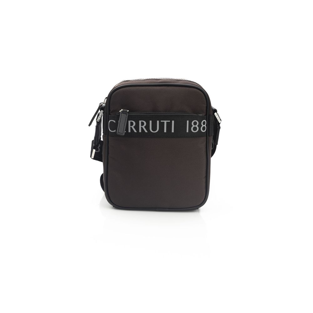 Hnědá kožená dámská crossbody kabelka