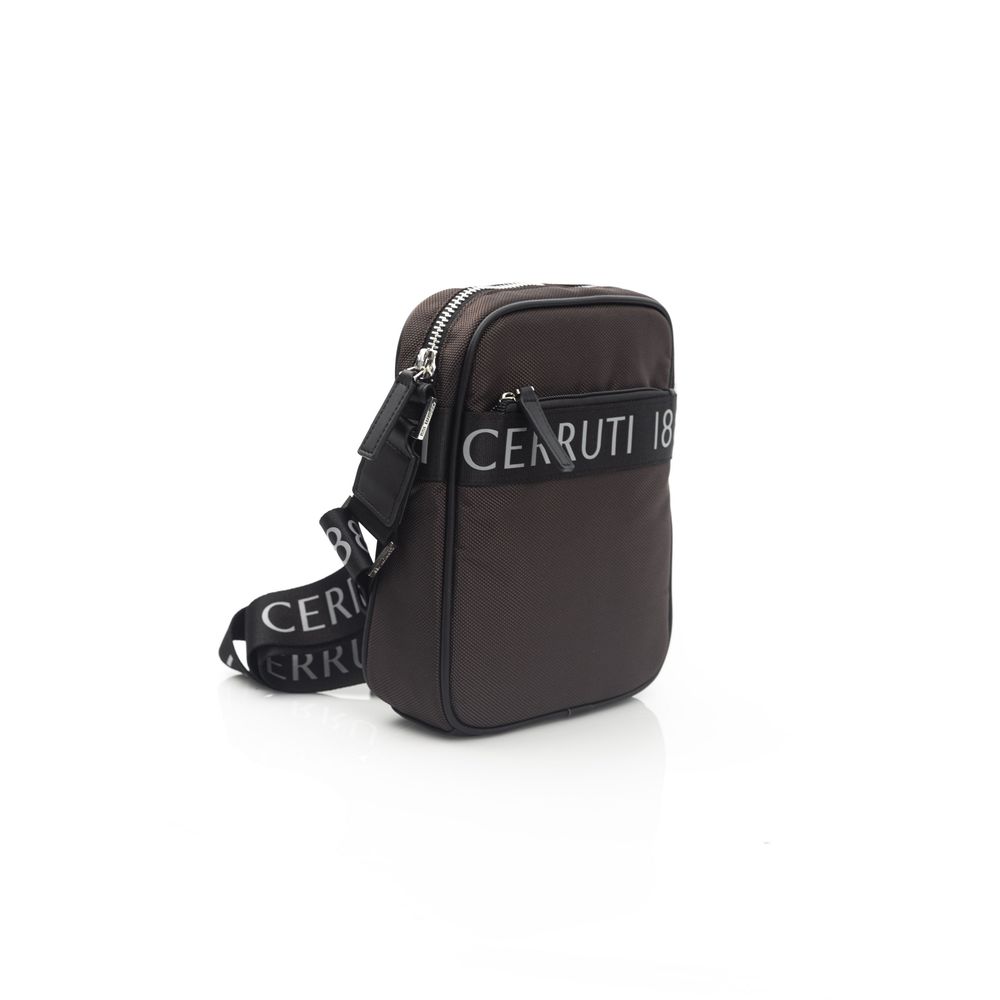 Hnědá kožená dámská crossbody kabelka