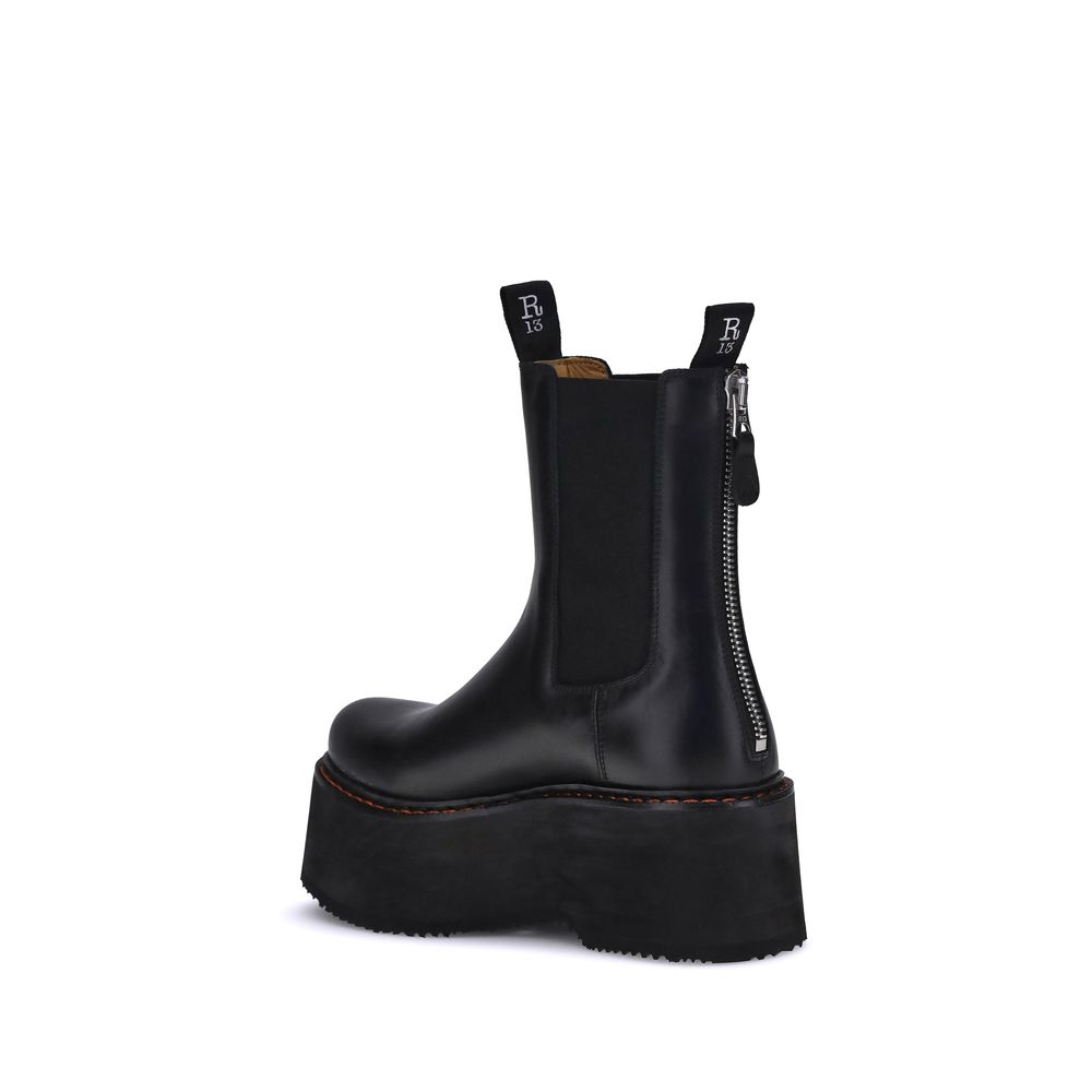Black Calf Leather Bos Taurus Chelsea Boots