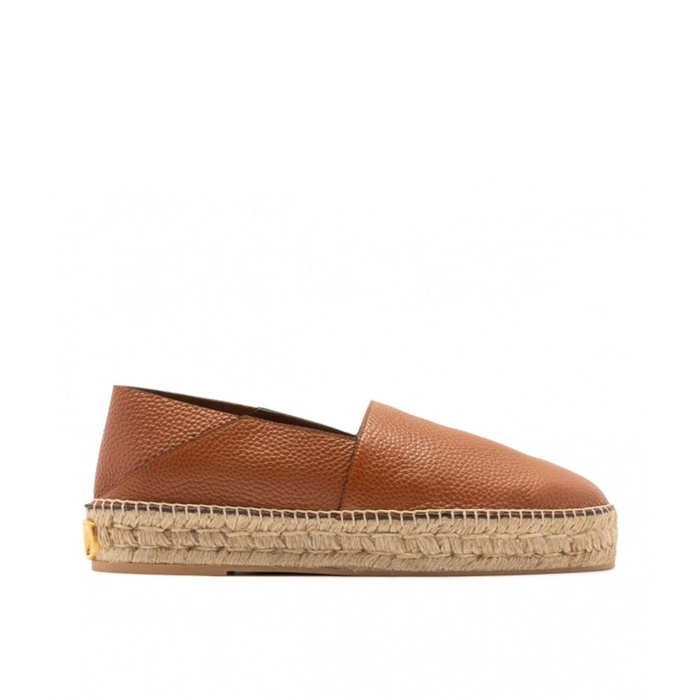 Kožené espadrilky s logem