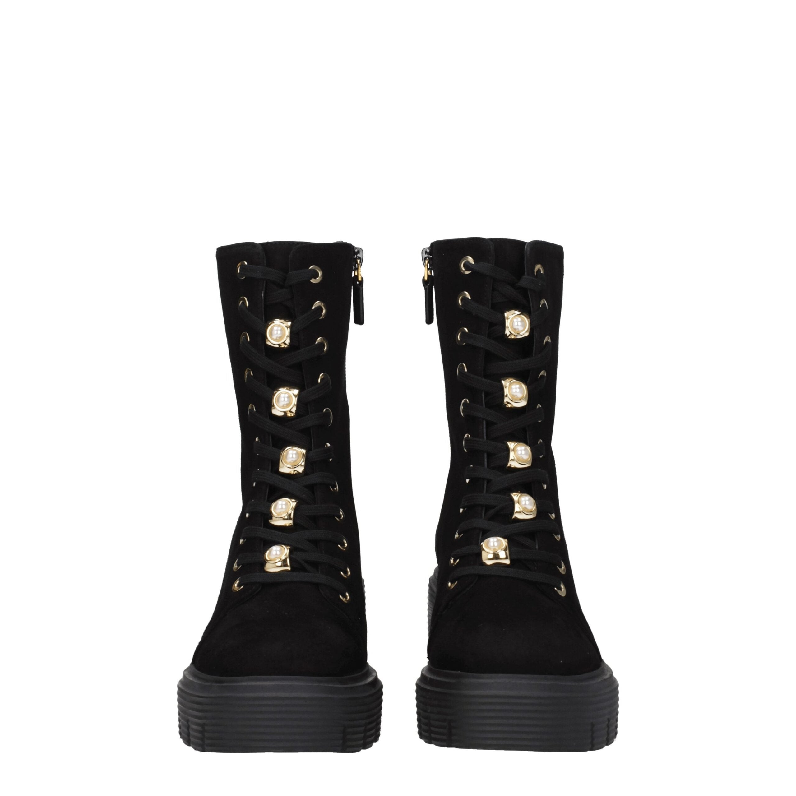 Black Leather Ankle Boots