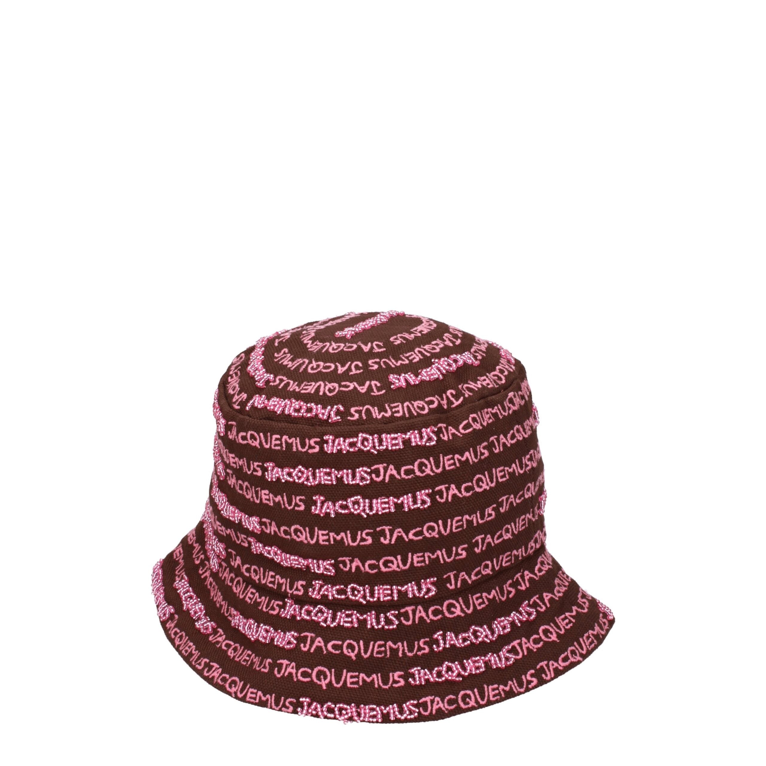 Hnědé bavlněné klobouky