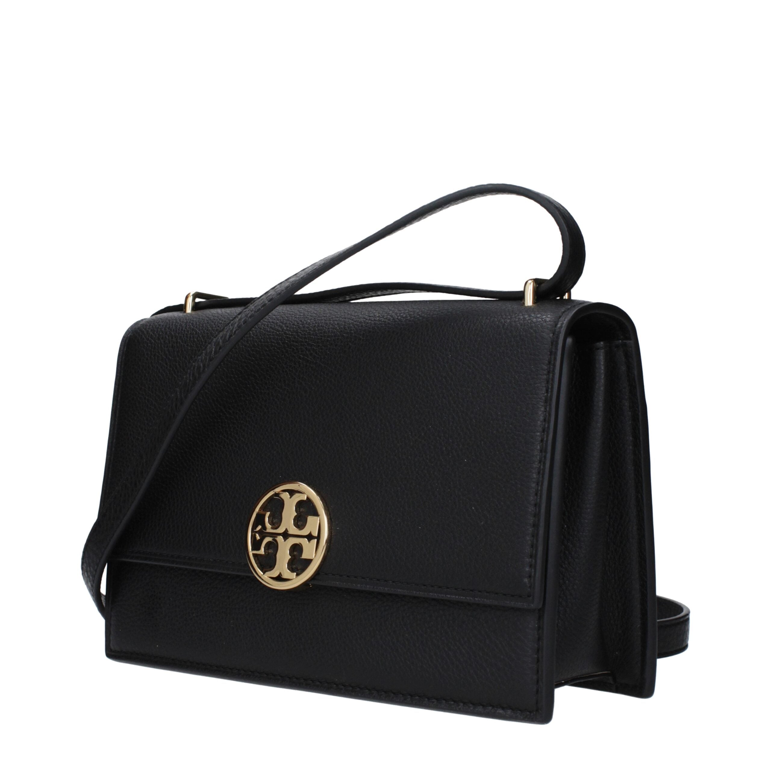 Černé kožené crossbody kabelky