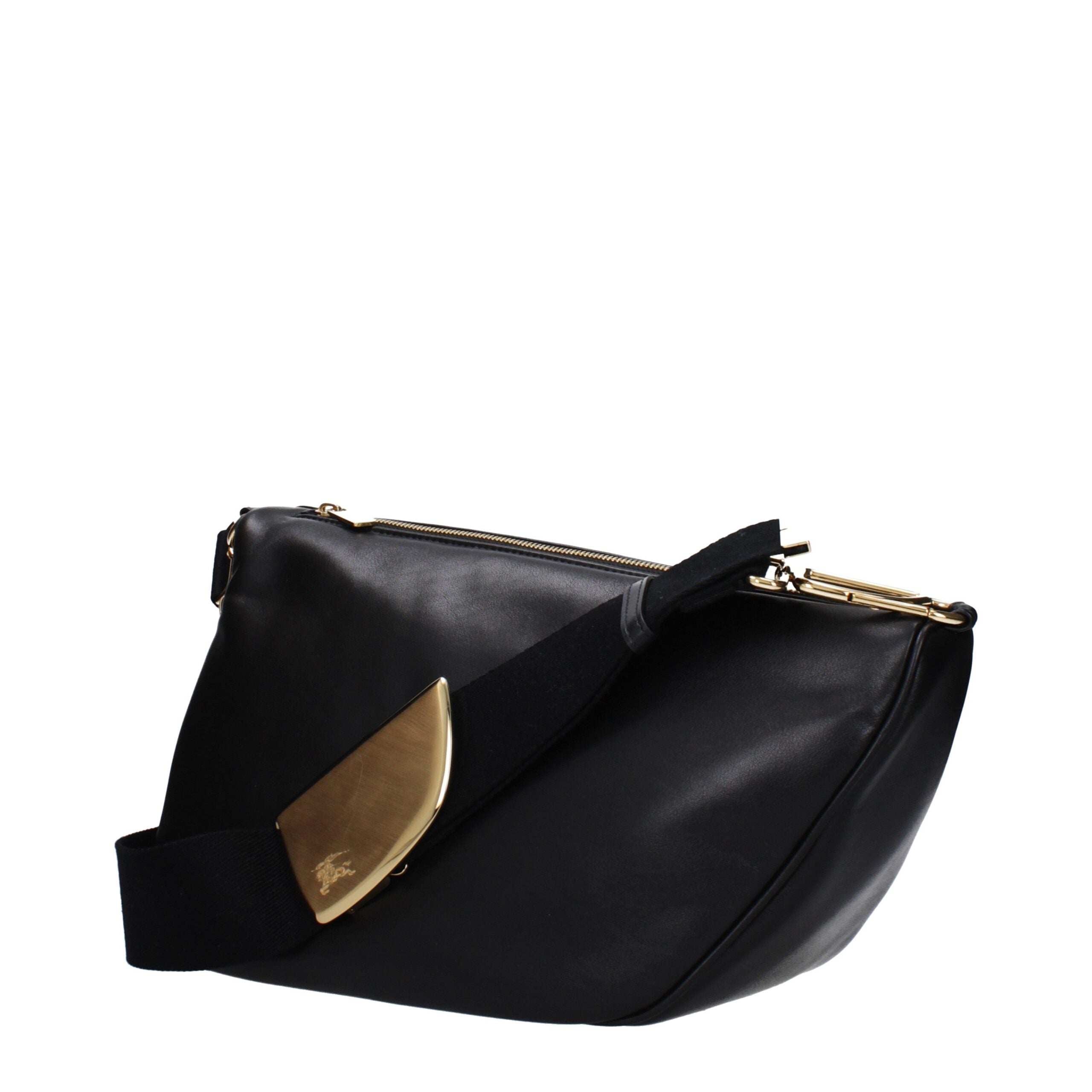 Černé kožené crossbody kabelky