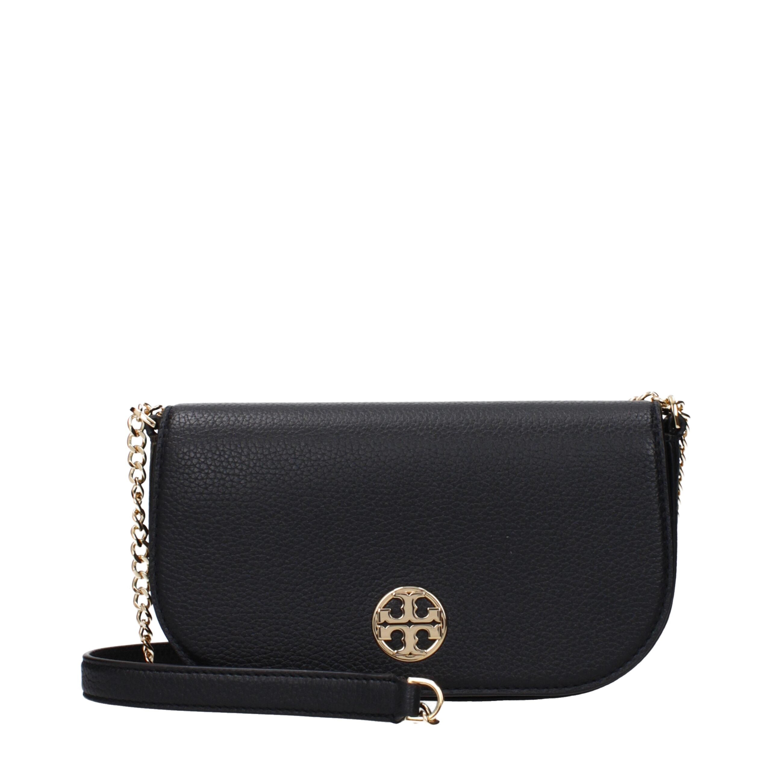 Černé kožené crossbody kabelky