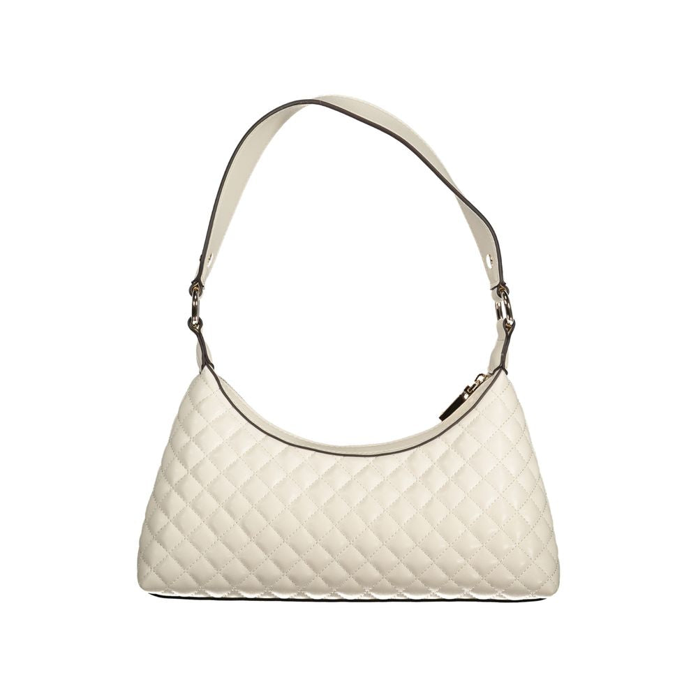 White Polyethylene Women Handbag