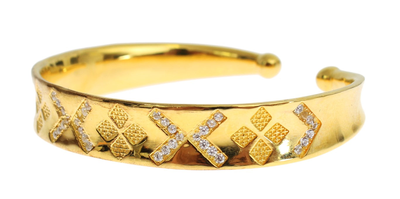 Stříbrný náramek CZ Gold Sterling 925