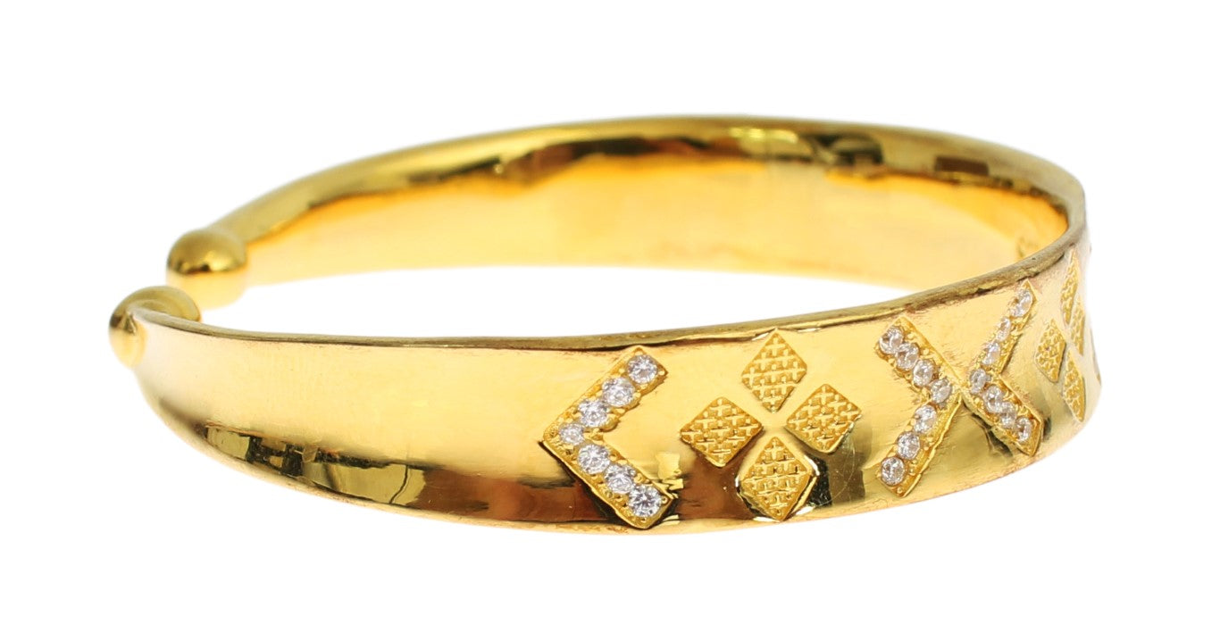 Stříbrný náramek CZ Gold Sterling 925