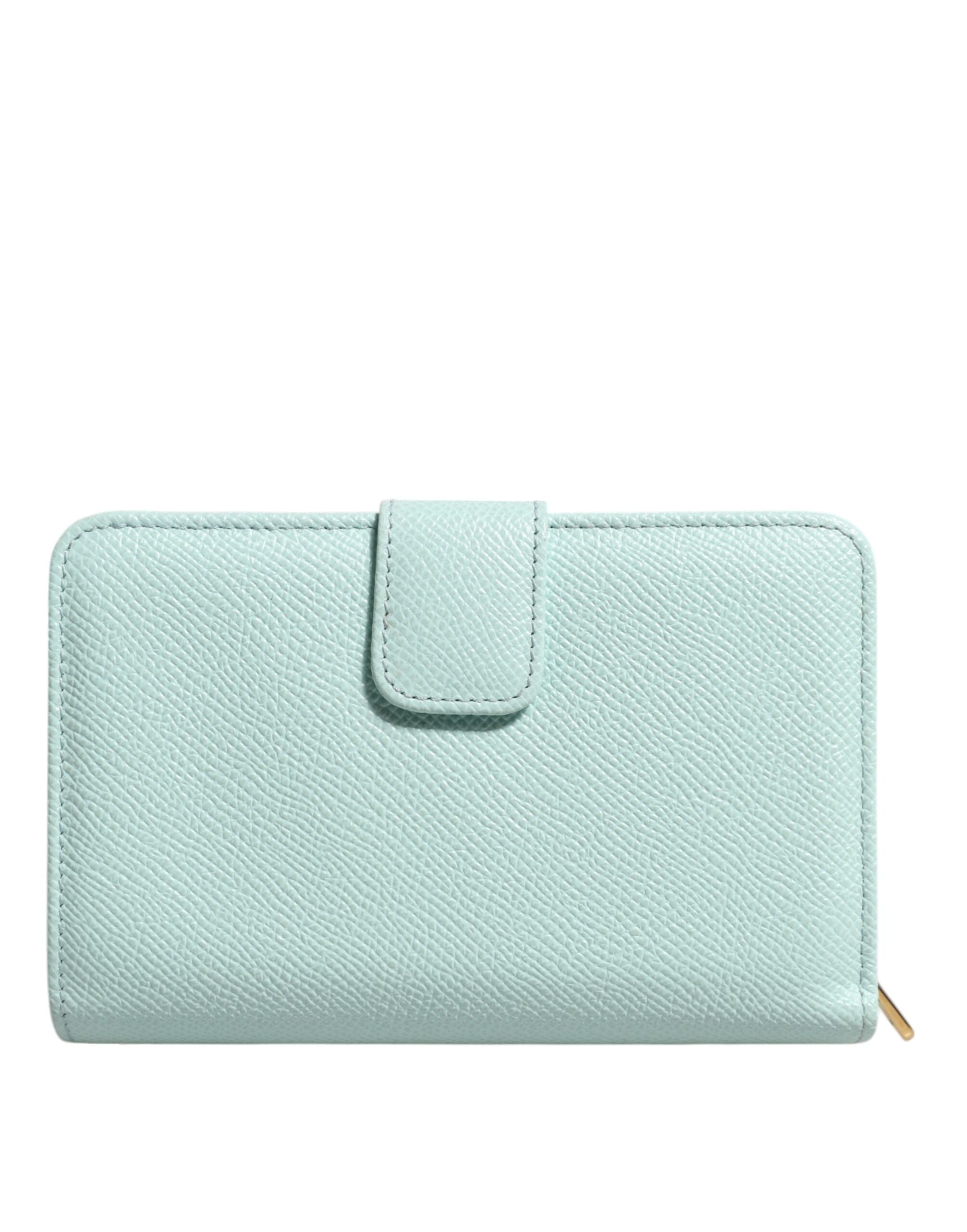 Mátově zelená kožená peněženka Bifold Continental Clutch