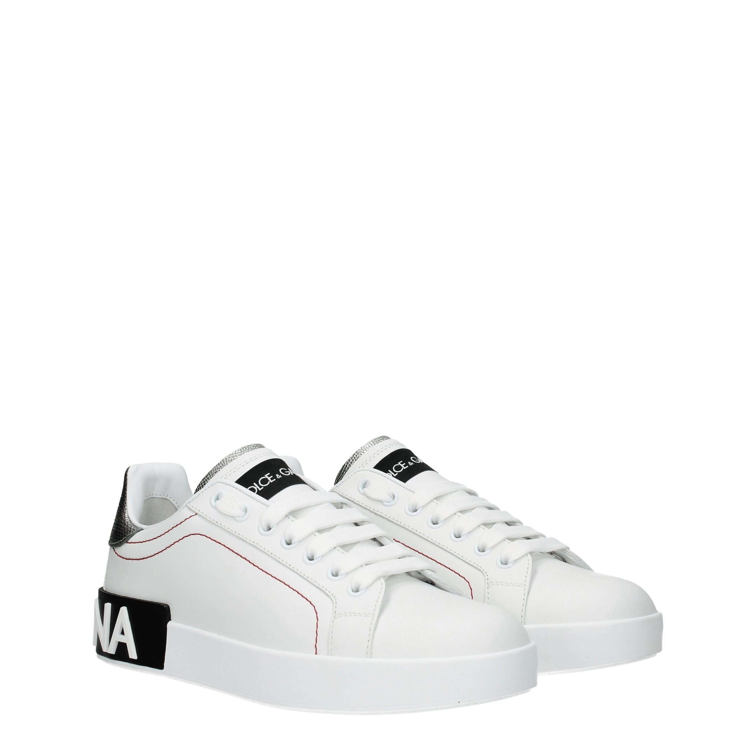 Blue Leather Low Top Sneakers
