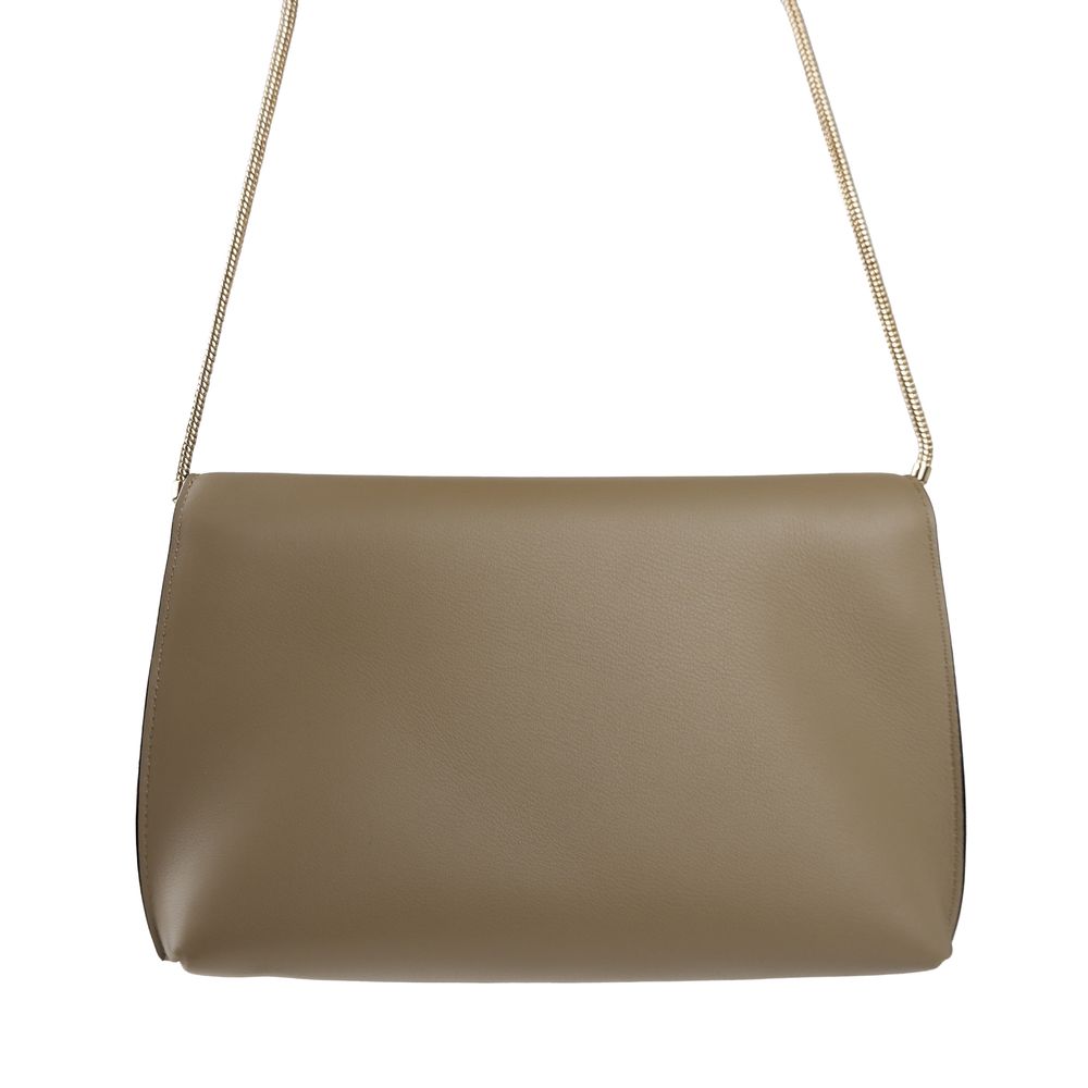 Béžová kožená crossbody kabelka