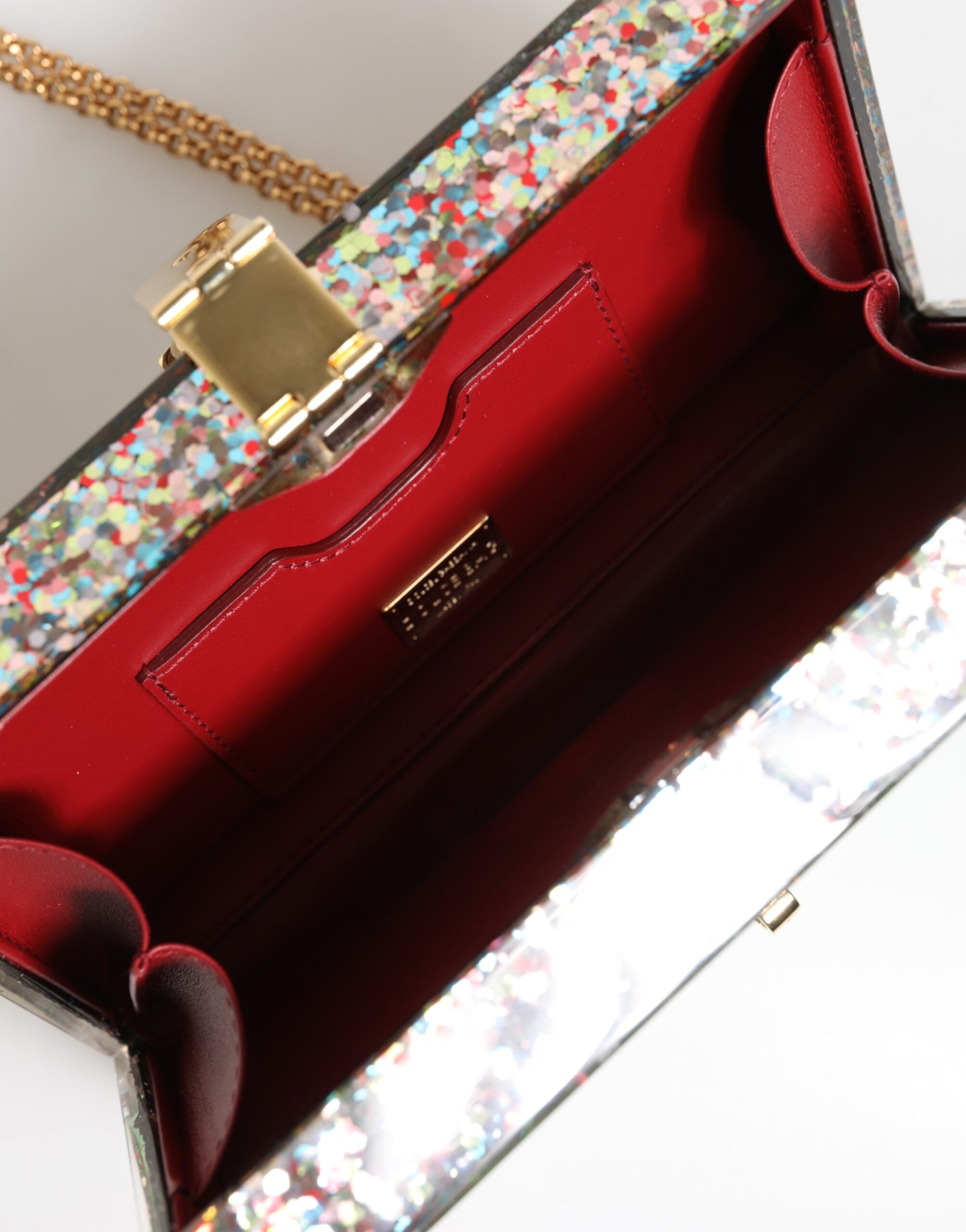 Vícebarevná třpytivá crossbody kabelka PurseBox Fashion Sinner