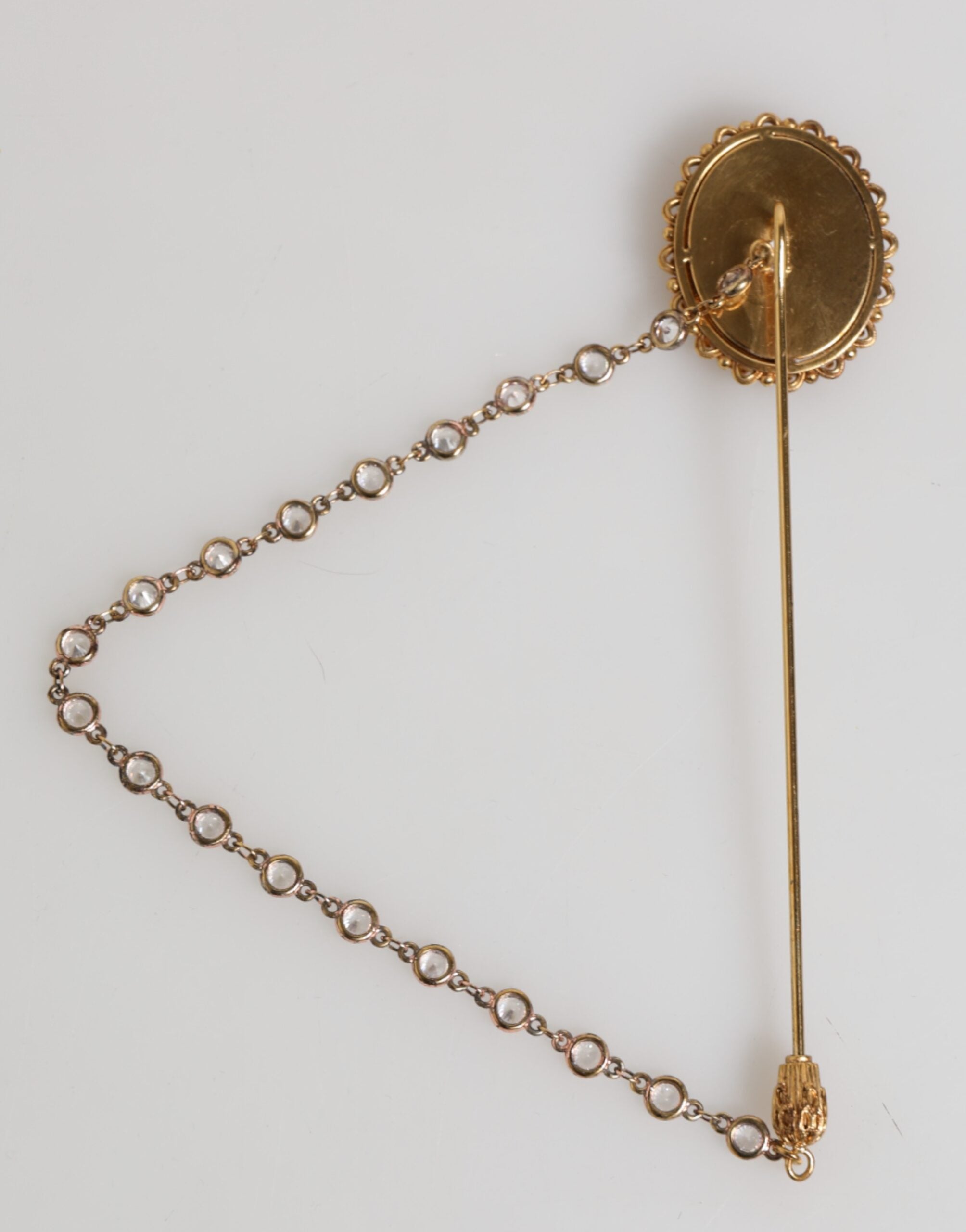 Lapel Pin DG Logo Gold Chain Mens Accessories Brooch